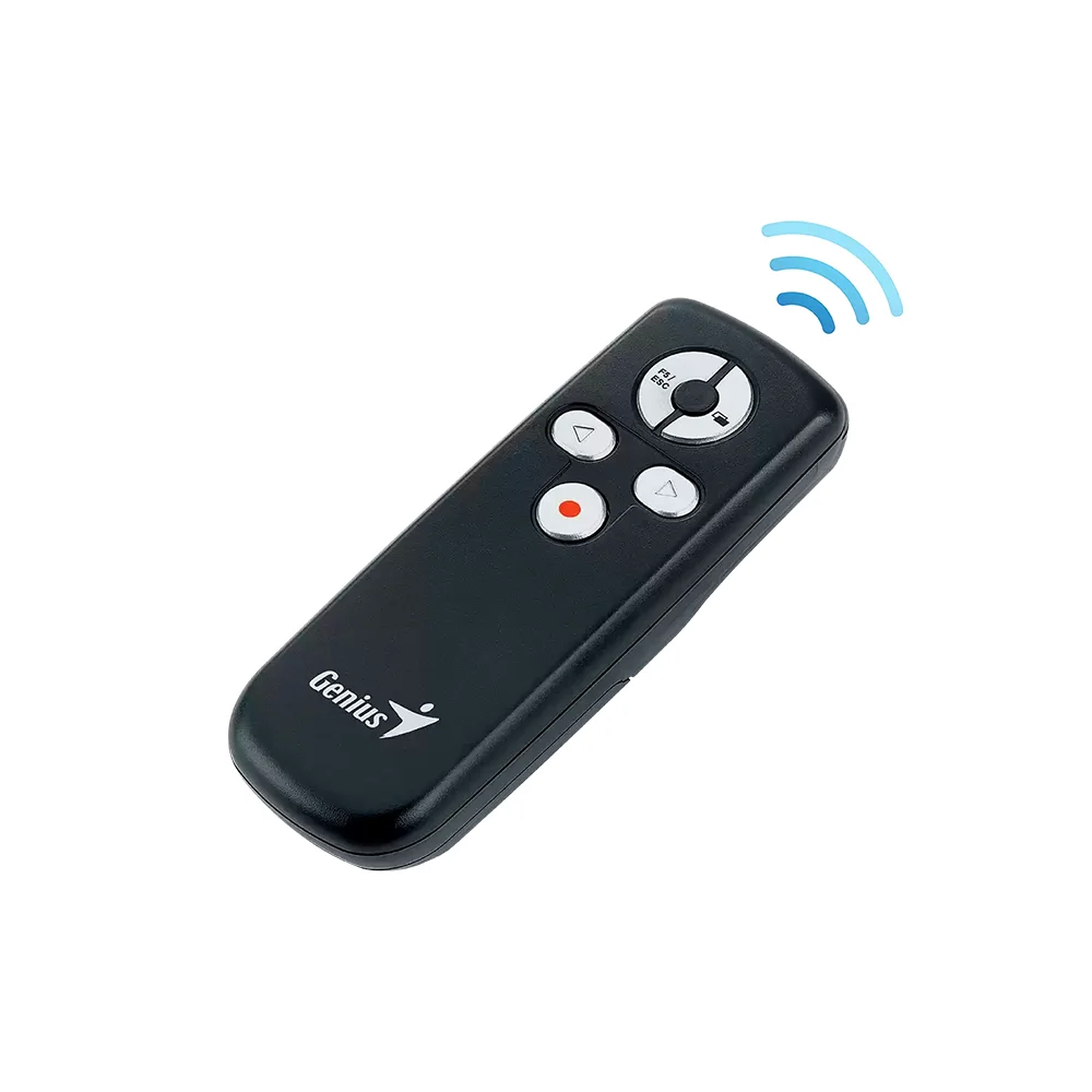 Presentador Genius Media Pointer 100 Inalámbrico con Láser – 31090015100