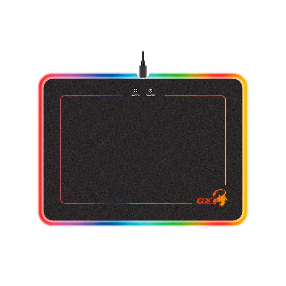 Mouse Pad Gamer Genius GX-PAD 600H RGB Rígido 350×250 mm – 31250006400