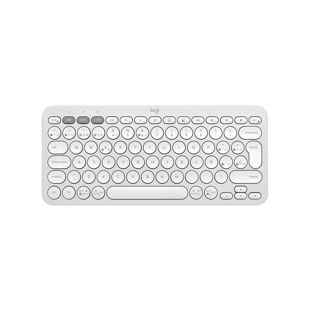 Teclado Logitech Pebble 2 K380s Bluetooth Español White - 920-011784