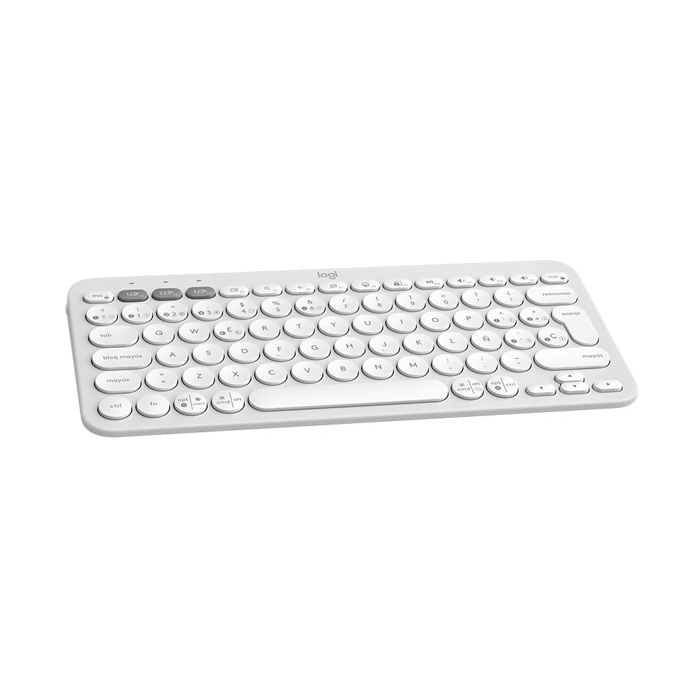 Teclado Logitech Pebble 2 K380s Bluetooth Español White - 920-011784