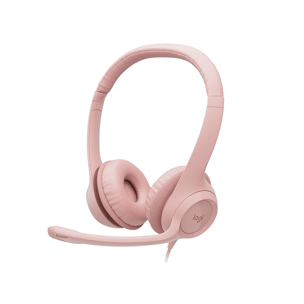 Audífono con Micrófono Logitech H390 USB Rosa - 981-001280