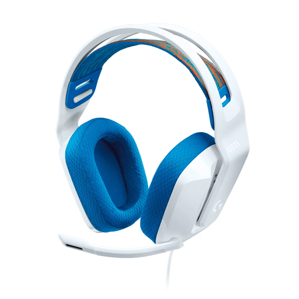 Audífonos Gamer Logitech G335 con Micrófono 3.5 mm Blanco – 981-001017