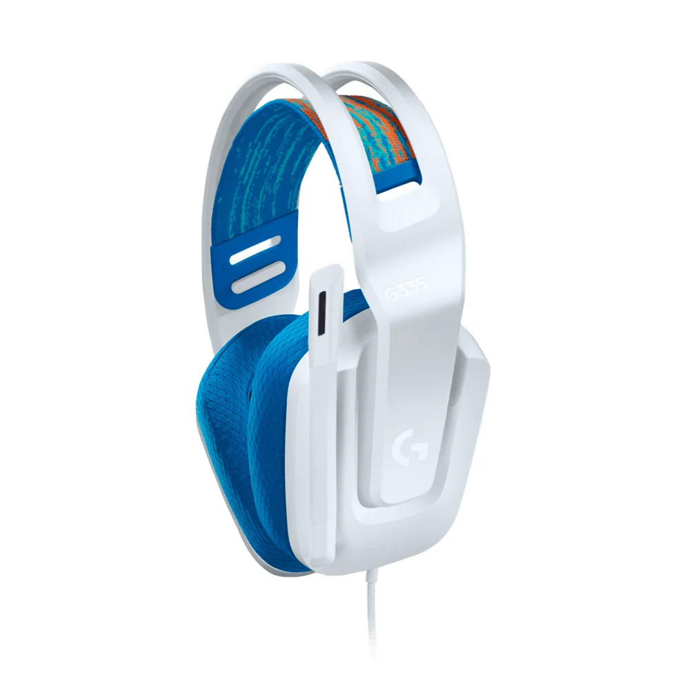 Audífonos Gamer Logitech G335 con Micrófono 3.5 mm Blanco – 981-001017
