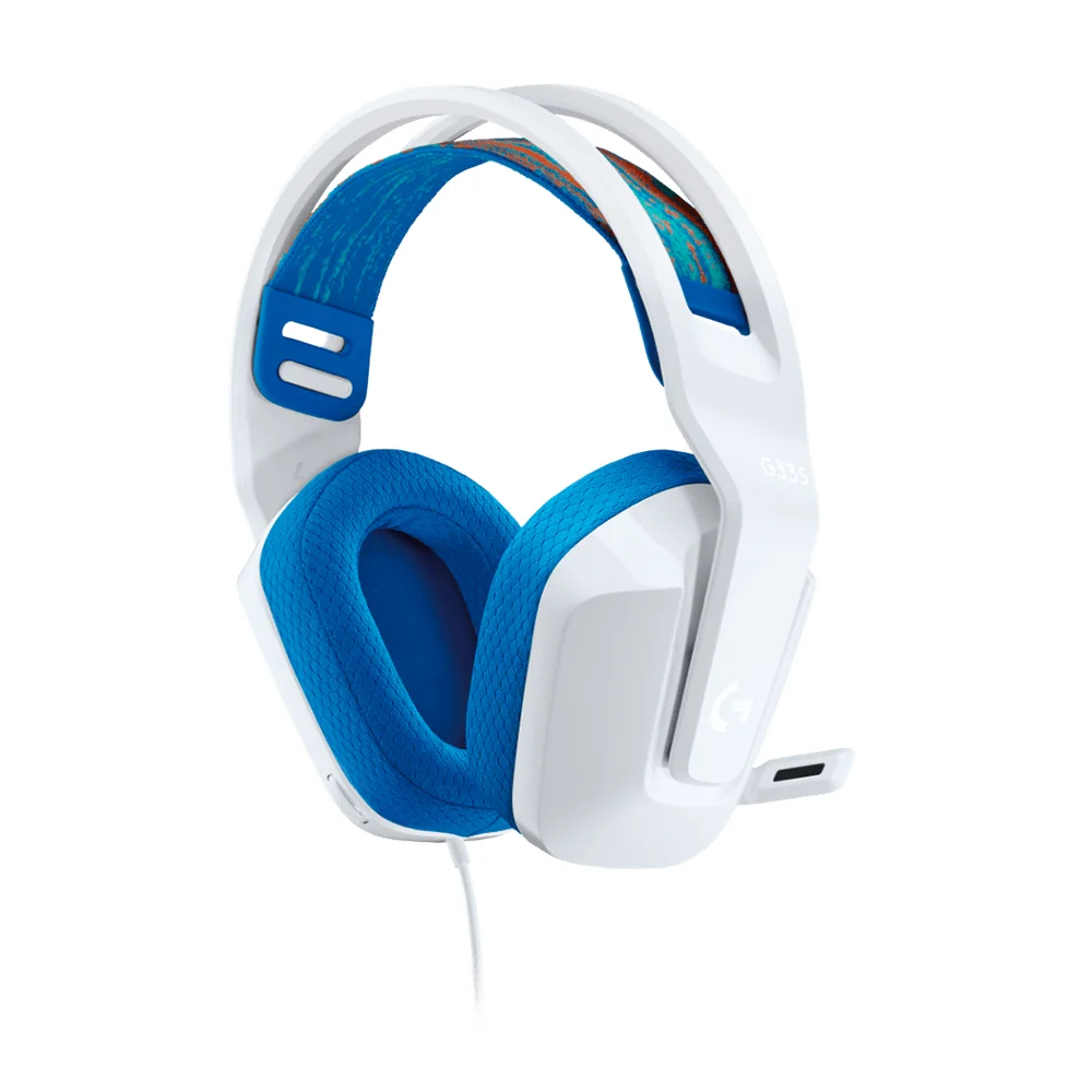 Audífonos Gamer Logitech G335 con Micrófono 3.5 mm Blanco – 981-001017