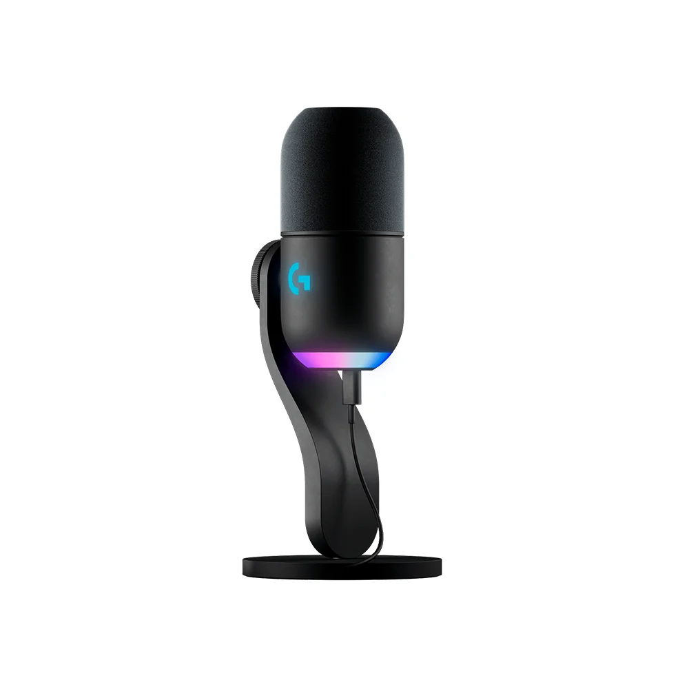 Micrófono Logitech G Yeti GX USB dinámico supercardioide RGB LIGHTSYNC negro – 988-000568