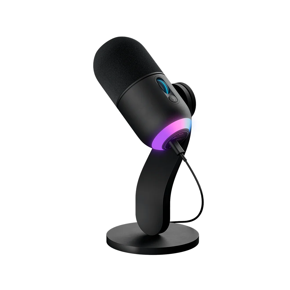 Micrófono Logitech G Yeti GX USB dinámico supercardioide RGB LIGHTSYNC negro – 988-000568