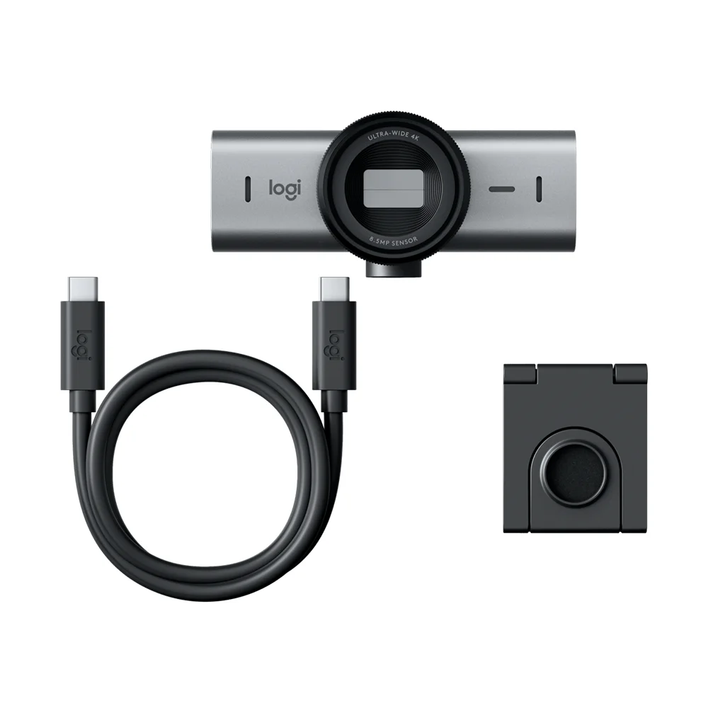 Webcam Logitech MX Brio 705 for Business 4K USB-C grafito con IA, micrófono dual - 960-001529