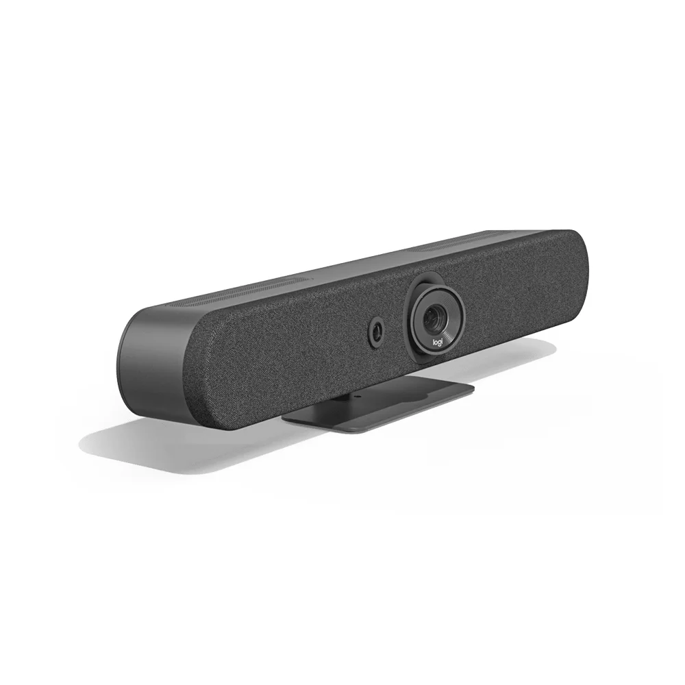 Barra de vídeo Logitech Rally Bar Mini 4K todo en uno para salas pequeñas y medianas, Grafito - 960-001338