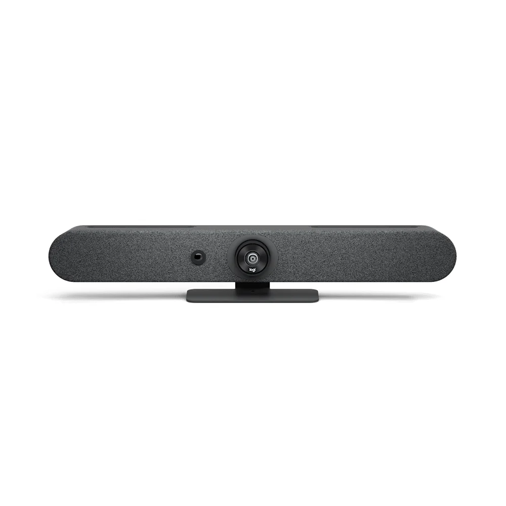 Barra de vídeo Logitech Rally Bar Mini 4K todo en uno para salas pequeñas y medianas, Grafito - 960-001338