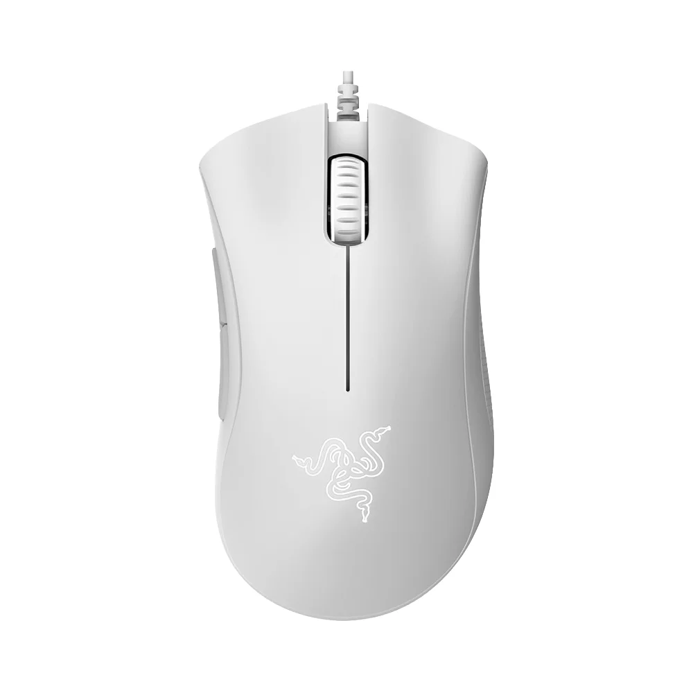 Mouse gamer Razer DeathAdder Essential White, 6400 dpi, USB, 5 botones | RZ01-03850200-R3M1