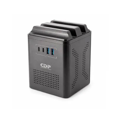 Estabilizador CDP RUAVR1004I 1000VA/500W 220V con 4 salidas Nema Universal y 4 puertos USB