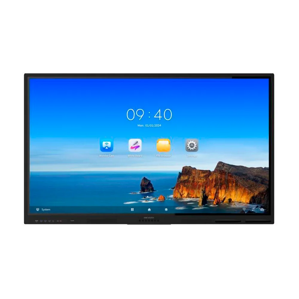 Pantalla interactiva Hikvision DS-D5B86RB/EL 86" 4K Android 13 8GB 64GB táctil | 321000679