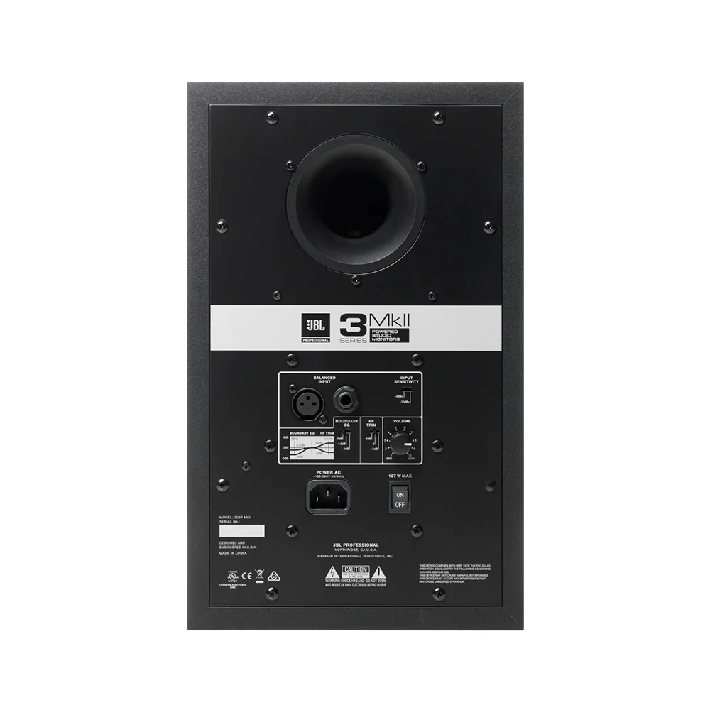 Monitor de estudio activo JBL Professional 306P MkII 6”, 112 W, entradas XLR/TRS, negro – 306PMKII