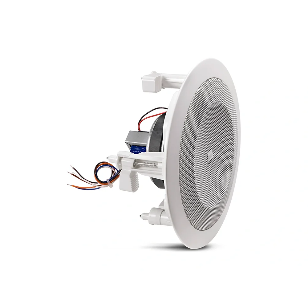 Parlante empotrable de techo JBL Professional 8124, 4 pulgadas full range, 70V/100V, blanco, 93 dB