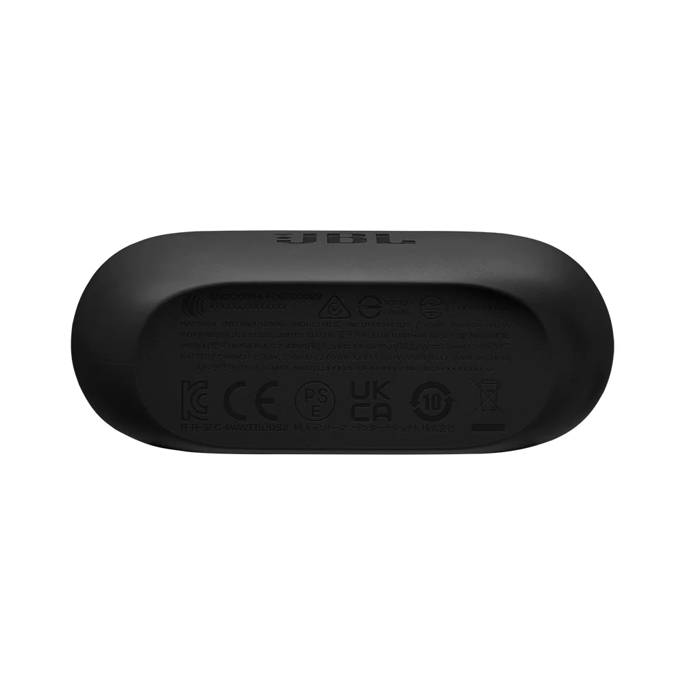 Audífonos True Wireless JBL Wave Buds 2 con Cancelación Activa de Ruido Bluetooth 5.3 Negro - JBLWBUDS2BLK