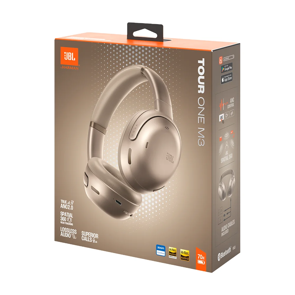 Audífonos Over-Ear Inalámbricos JBL Tour One M3 con Cancelación de Ruido True Adaptive 2.0 Mocha - JBLTOURONEM3LTTAM