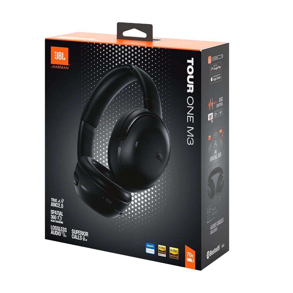 Audífonos Over-Ear Inalámbricos JBL Tour One M3 con Cancelación de Ruido True Adaptive 2.0 Negro - JBLTOURONEM3BLKAM