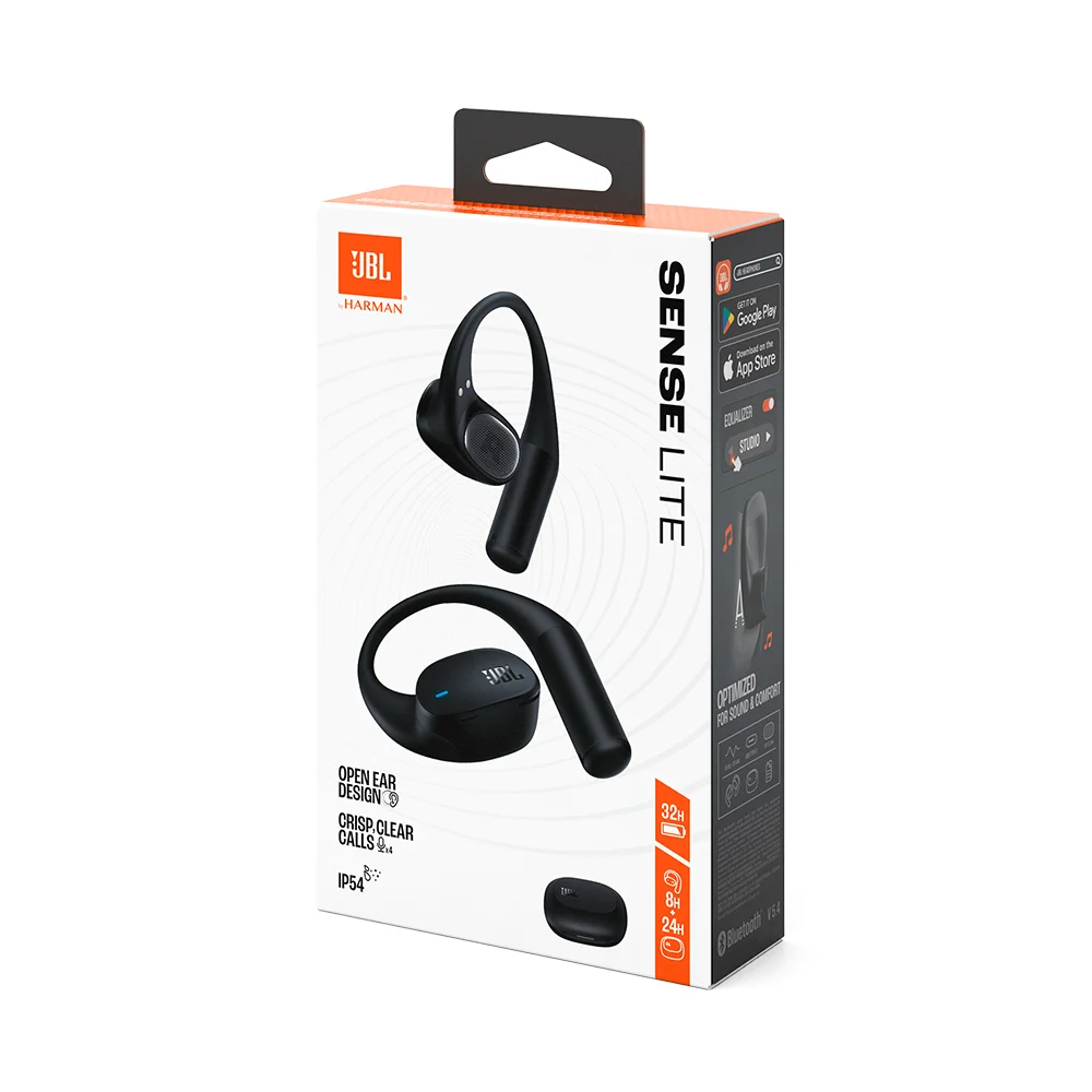 Audífonos Inalámbricos Open-Ear JBL Sense Lite Bluetooth 5.4 IP54 32h Batería Negro - JBLSENSELITEBLKAM