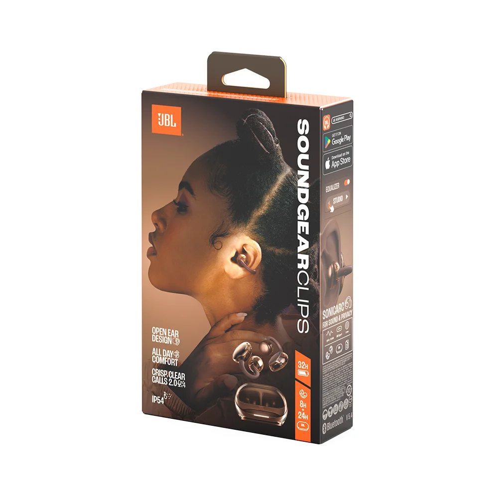 Audífonos open-ear JBL Soundgear Clips Bluetooth, autonomía de 32 horas, cobre - JBLSNDGEARCLCOPAM
