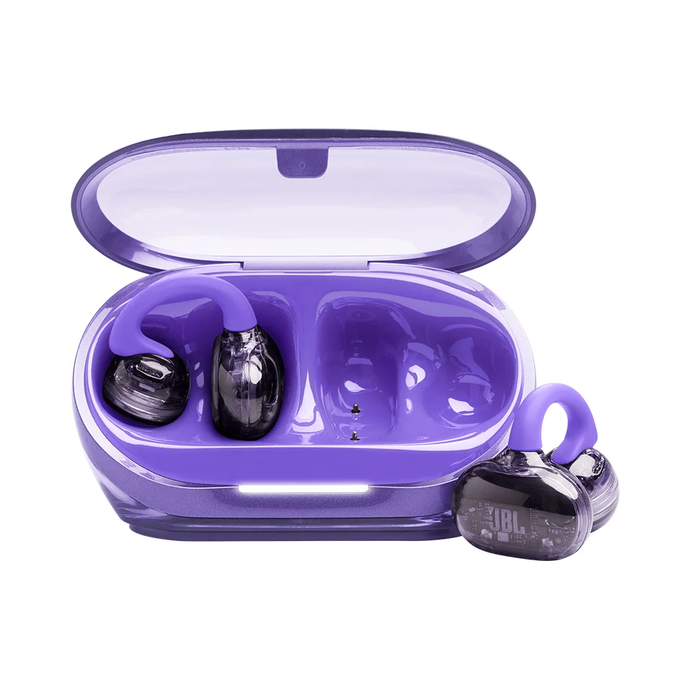 Audífonos open-ear JBL Soundgear Clips Bluetooth, autonomía de 32 horas, morado - JBLSNDGEARCLPURAM
