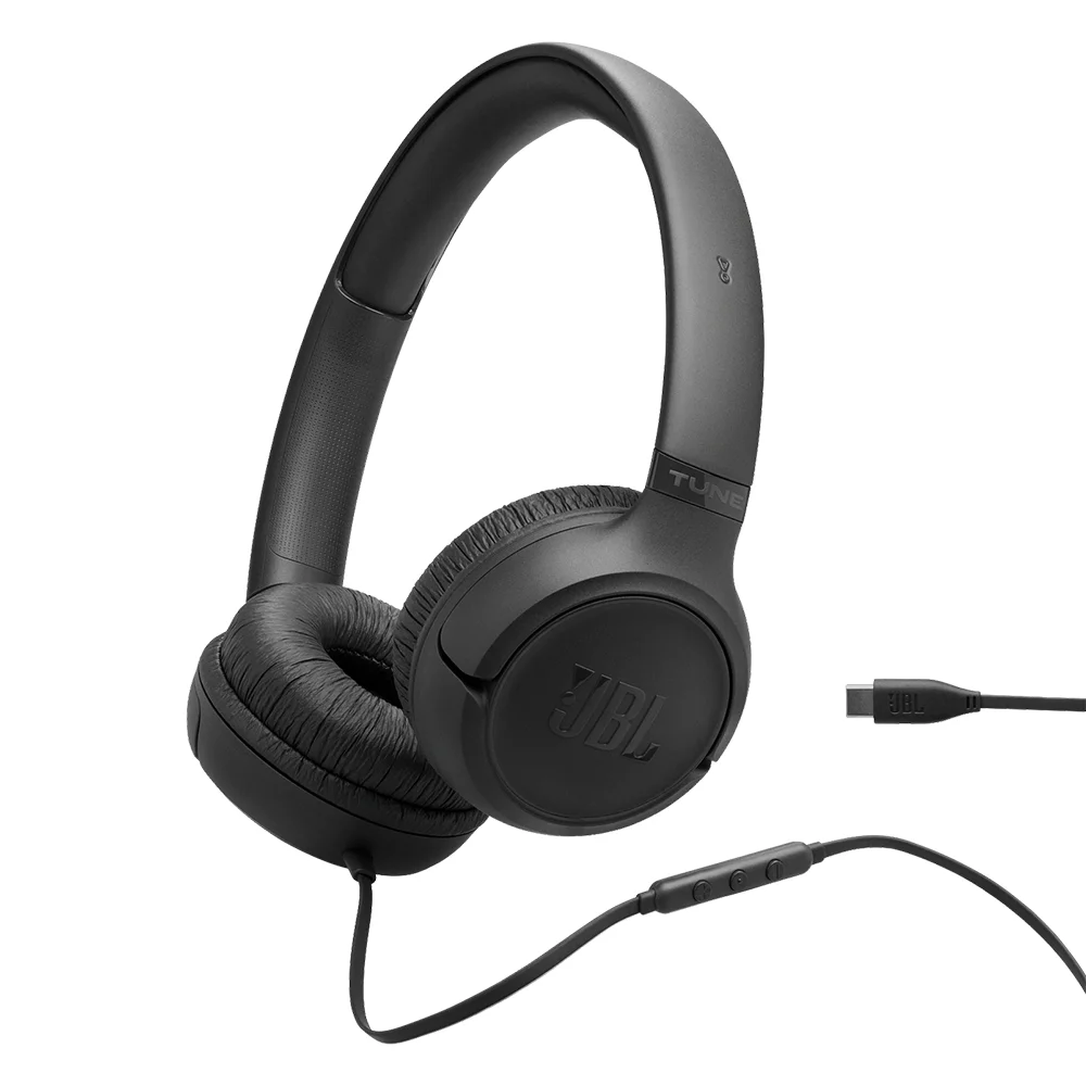 Audífonos On-Ear con Cable JBL Tune 530C USB-C, Hi-Res Audio 96kHz/24bit - JBLT530CBLKAM