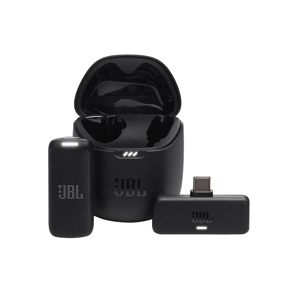 Micrófono Inalámbrico de Solapa JBL Quantum Stream Wireless con Receptor USB-C 2.4 GHz Negro - JBLSTRMWLUSBCBLKAM