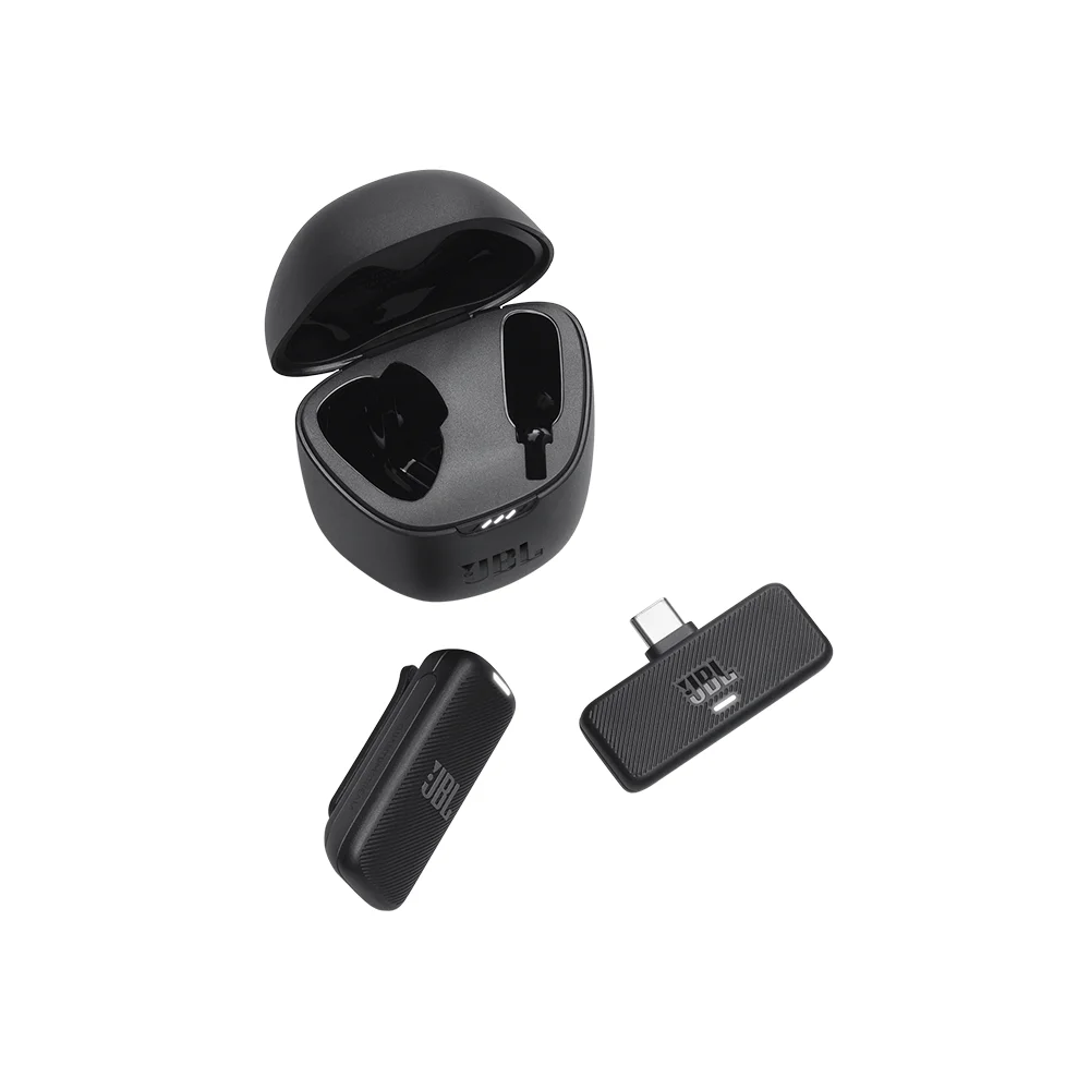 Micrófono Inalámbrico de Solapa JBL Quantum Stream Wireless con Receptor USB-C 2.4 GHz Negro - JBLSTRMWLUSBCBLKAM