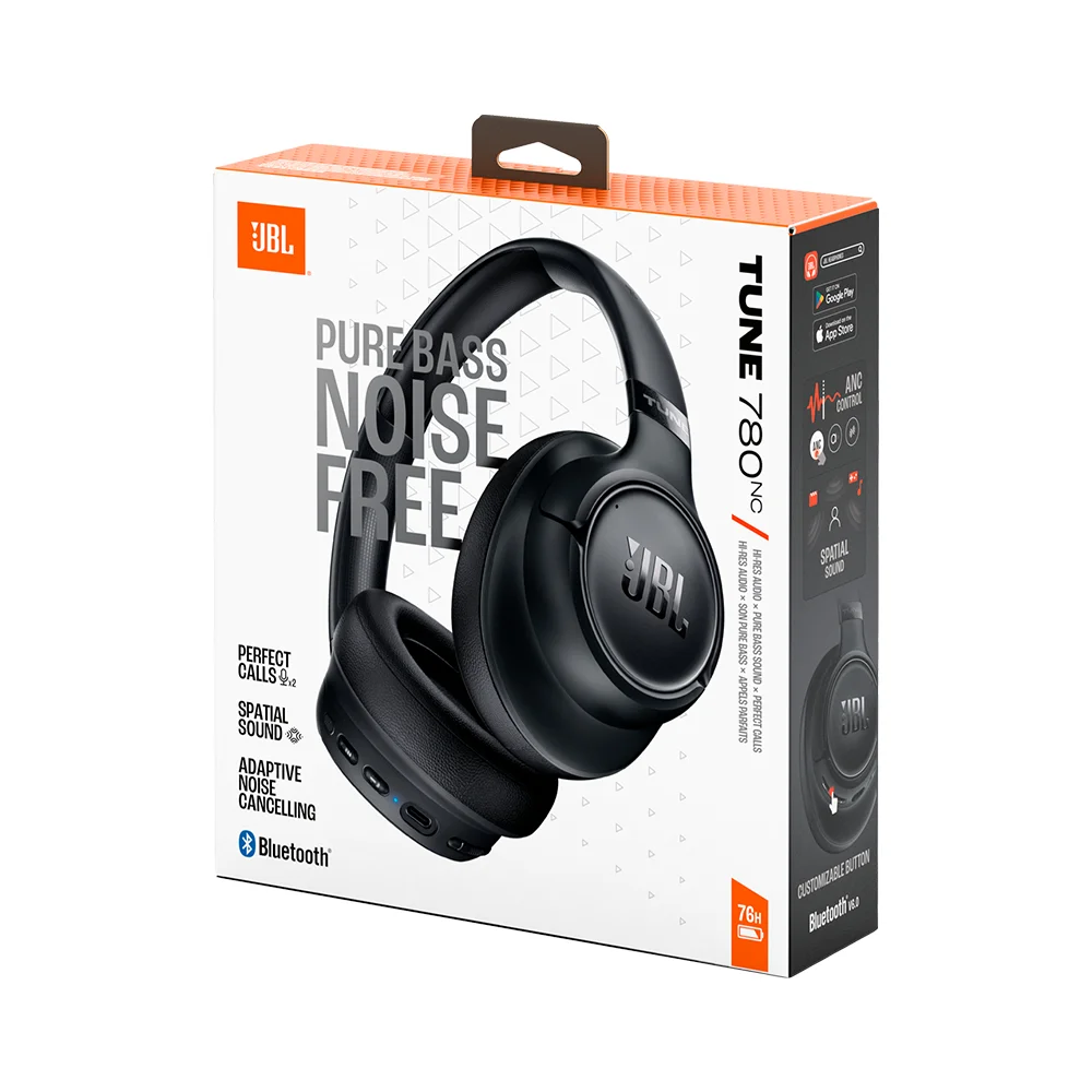 Audífonos inalámbricos JBL Tune 780NC Bluetooth 6.0 con ANC, negro - JBLT780NCBLKAM