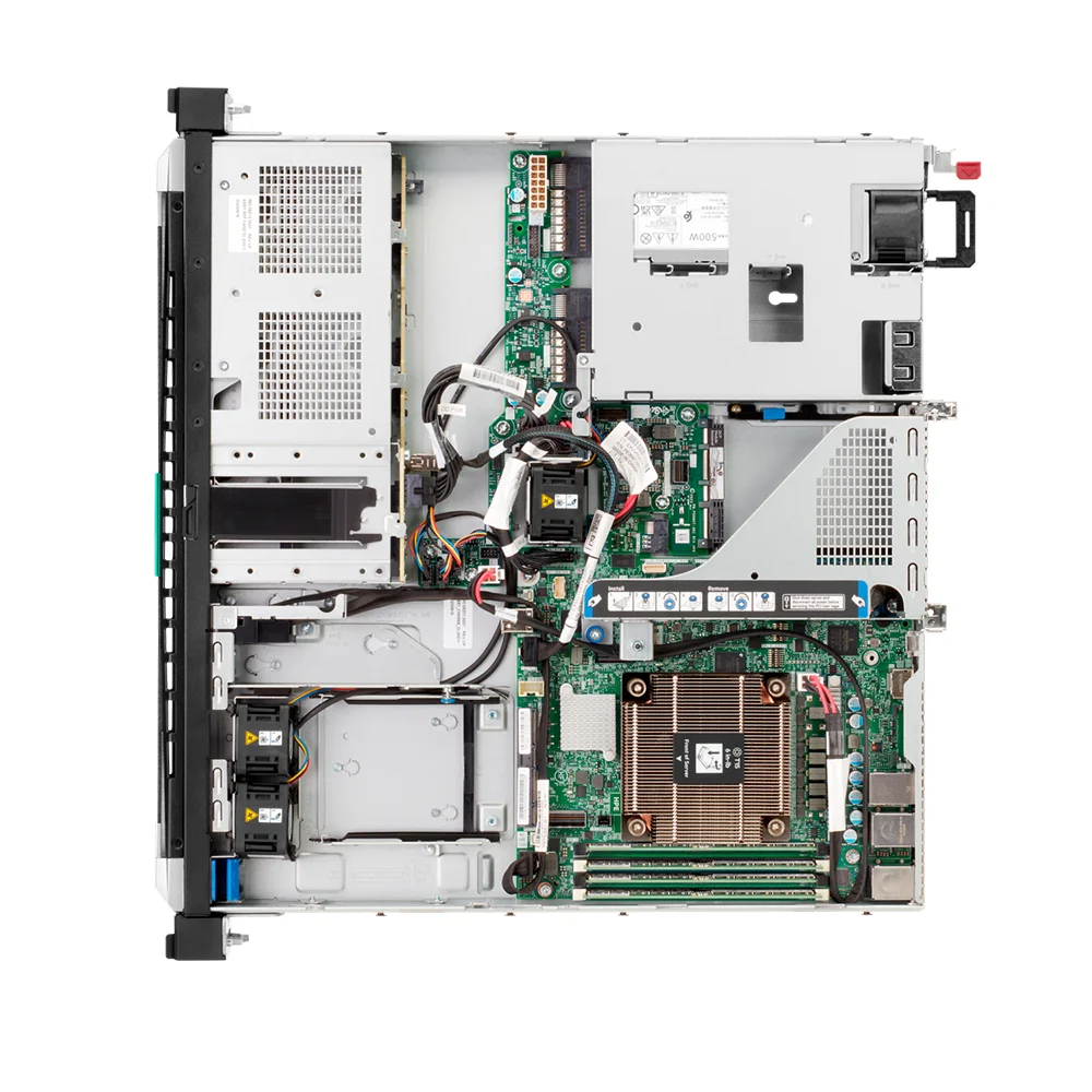 Servidor rack HPE ProLiant DL20 Gen11 Xeon 6325P 32 GB, 2 SSD 480 GB, 1U, 4 SFF - P86721-DM5