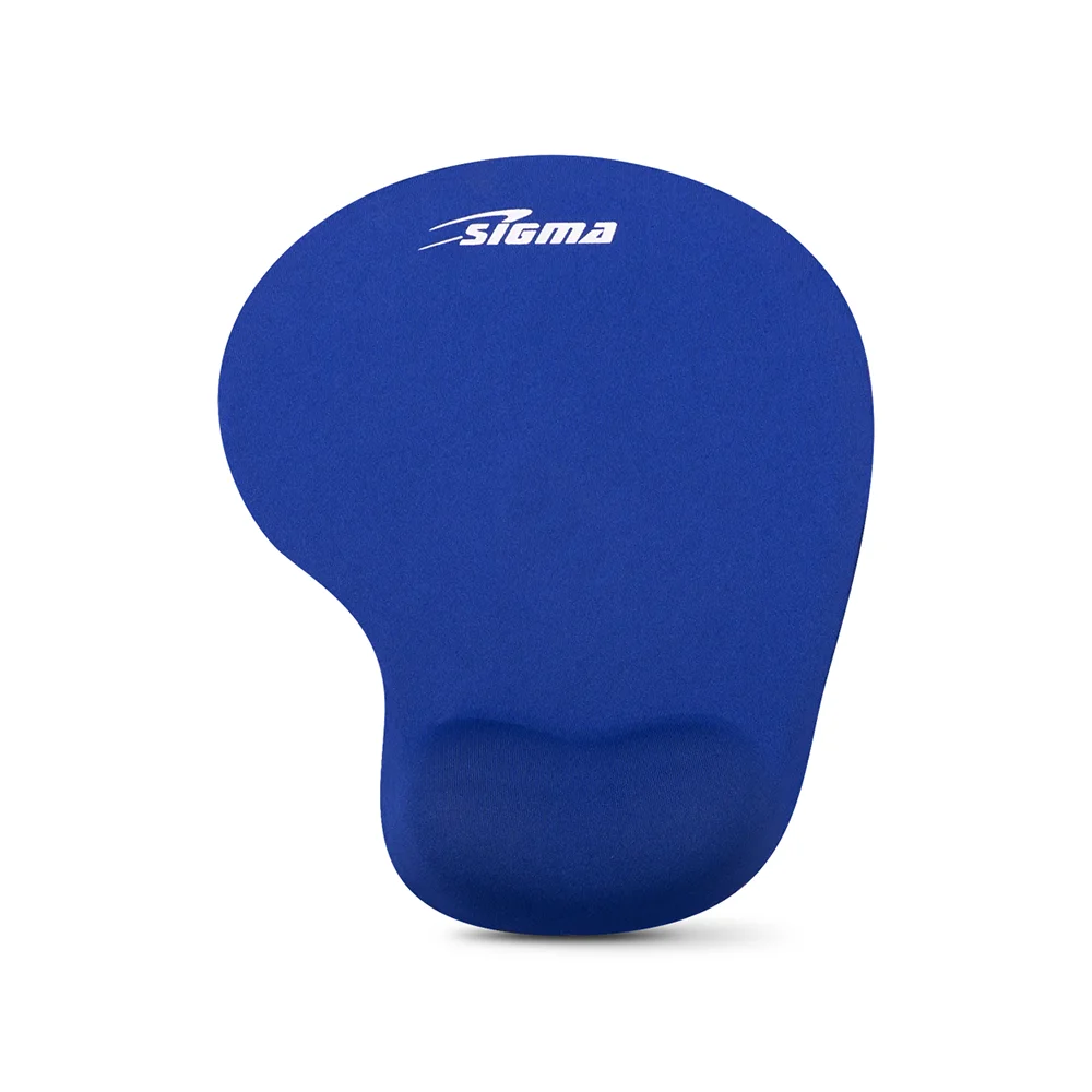 Pad mouse ergonómico Sigma SIG-X5 con reposamuñecas de gel y base antideslizante, 23 x 19 cm