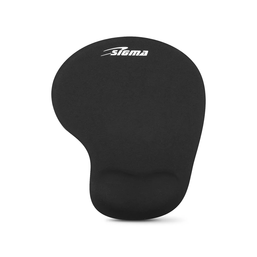 Pad mouse ergonómico Sigma SIG-X5 con reposamuñecas de gel y base antideslizante, 23 x 19 cm