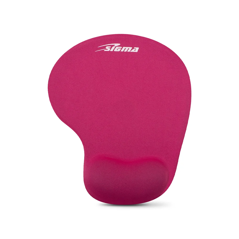 Pad mouse ergonómico Sigma SIG-X5 con reposamuñecas de gel y base antideslizante, 23 x 19 cm