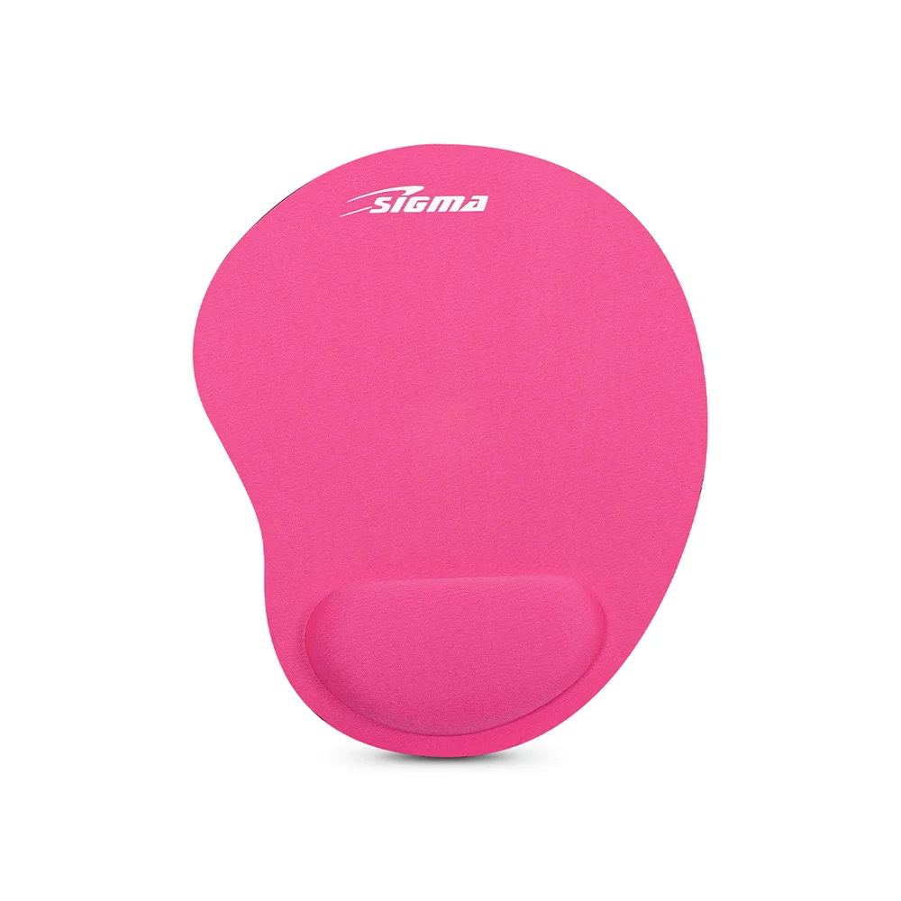 Pad mouse ergonómico Sigma SIG X55 con apoyamuñecas de espuma, base antideslizante, 24,5 x 20,5 cm y 3 mm