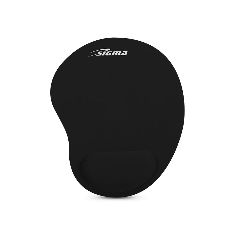 Pad mouse ergonómico Sigma SIG X55 con apoyamuñecas de espuma, base antideslizante, 24,5 x 20,5 cm y 3 mm