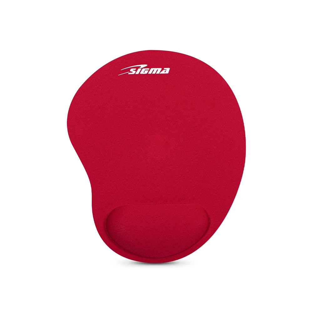 Pad mouse ergonómico Sigma SIG X55 con apoyamuñecas de espuma, base antideslizante, 24,5 x 20,5 cm y 3 mm