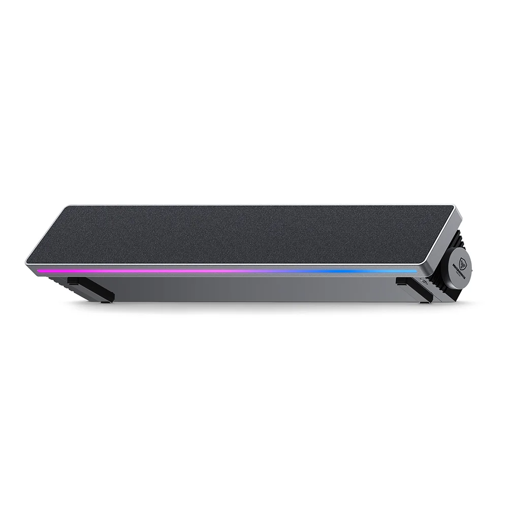 Barra de sonido portátil Micronics Neon MIC S201 con Bluetooth, iluminación LED RGB, USB y carga USB-C