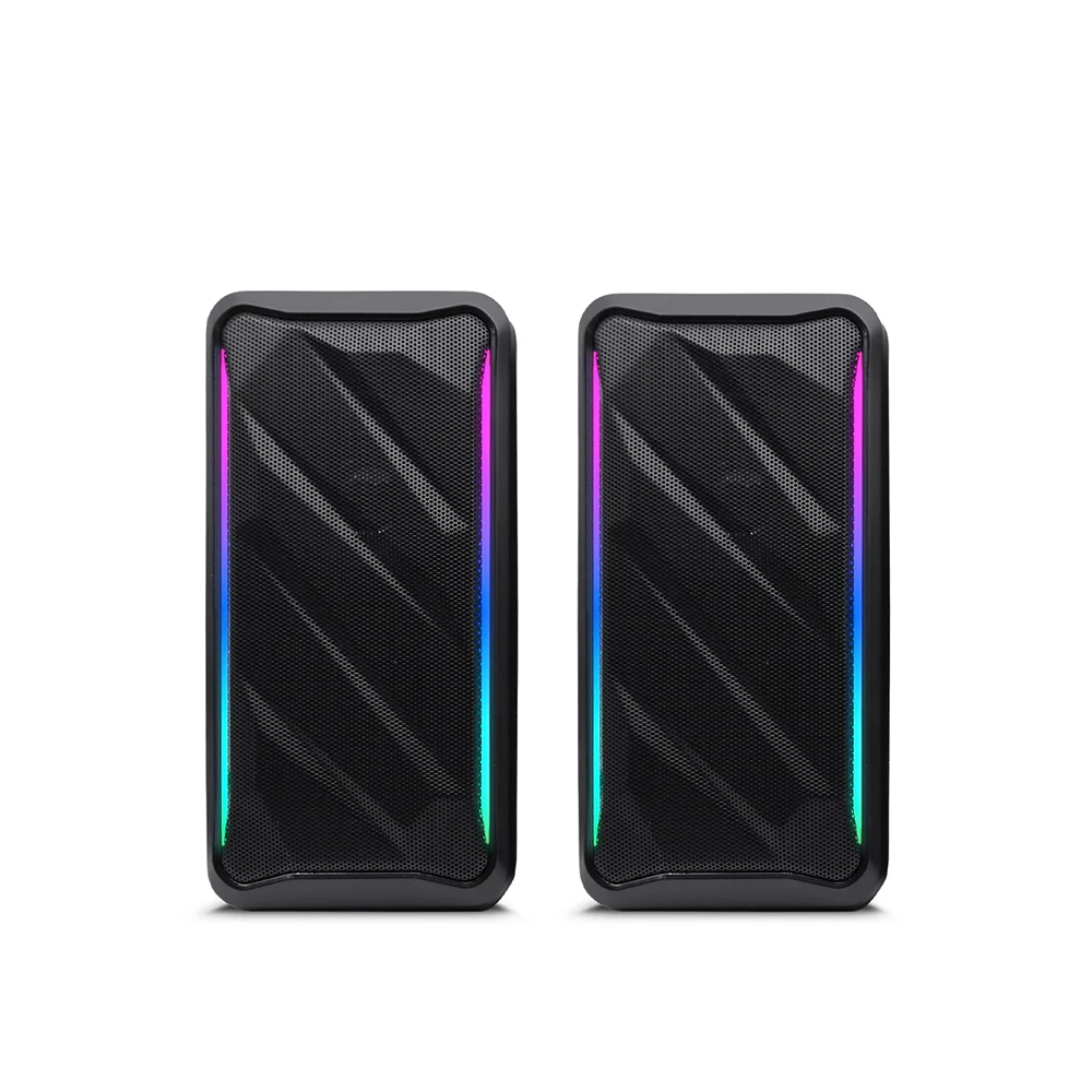 Parlantes Gamer 2.0 Micronics Mirage+ MIC S311U RGB 2.5" Conexión USB