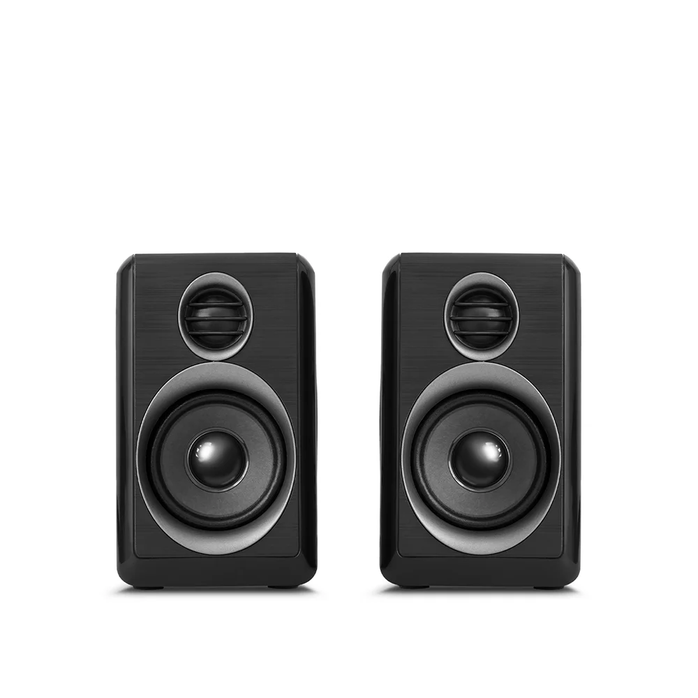 Parlantes Gamer 2.0 Micronics Iron MIC S314 2.75" con Bajos Reforzados Jack 3.5mm USB