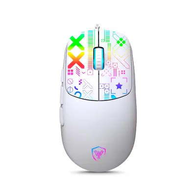 Mouse Gamer Micronics X-Byte MIC GM889 RGB 12800 DPI 7 Botones Cable Ultraweave USB