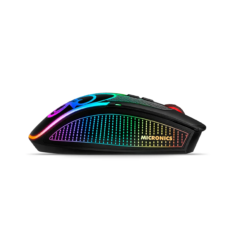 Mouse Gamer Inalámbrico Micronics Dragon 3 MIC GM806-3M Bluetooth 2.4GHz Recargable RGB
