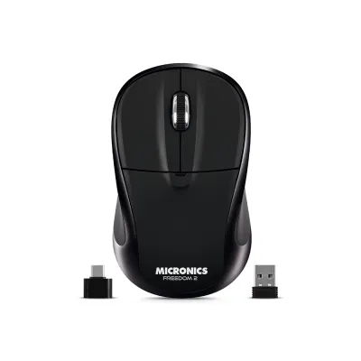 Mouse Inalámbrico Micronics Freedom 2 MIC M723-2M Conexión Dual Bluetooth 2.4GHz 1200 DPI