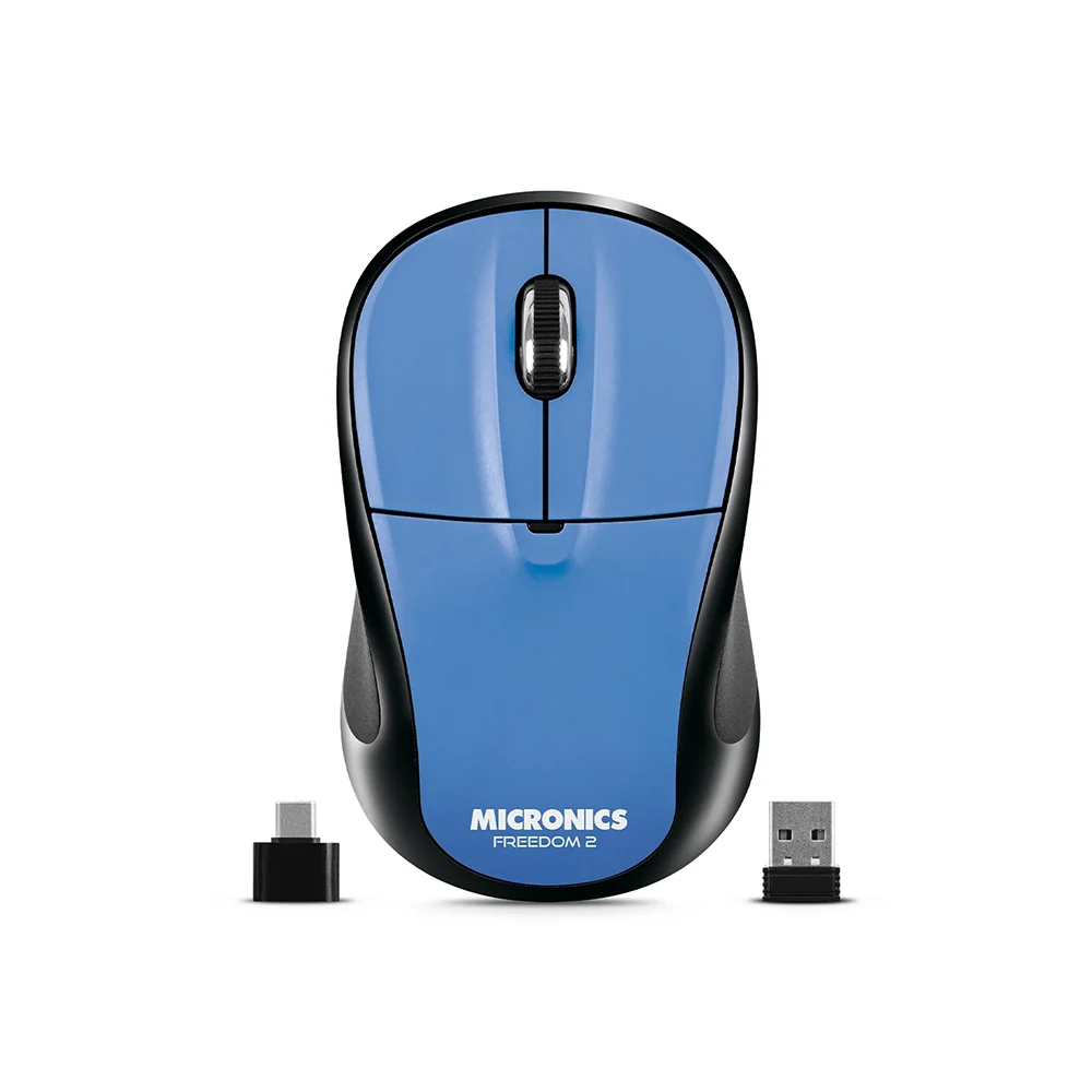 Mouse Inalámbrico Micronics Freedom 2 MIC M723-2M Conexión Dual Bluetooth 2.4GHz 1200 DPI