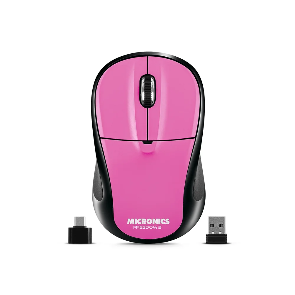 Mouse Inalámbrico Micronics Freedom 2 MIC M723-2M Conexión Dual Bluetooth 2.4GHz 1200 DPI