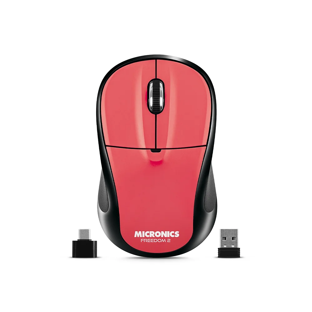 Mouse Inalámbrico Micronics Freedom 2 MIC M723-2M Conexión Dual Bluetooth 2.4GHz 1200 DPI
