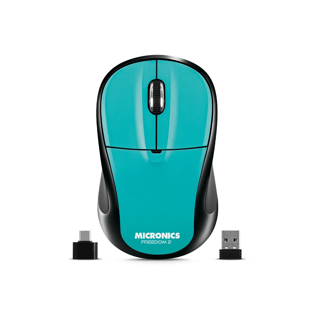 Mouse Inalámbrico Micronics Freedom 2 MIC M723-2M Conexión Dual Bluetooth 2.4GHz 1200 DPI