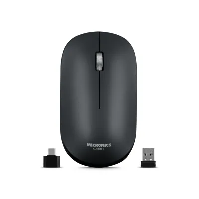 Mouse Inalámbrico Micronics Ludico 3 MIC M722-3M Bluetooth 2.4GHz Recargable Clic Silencioso