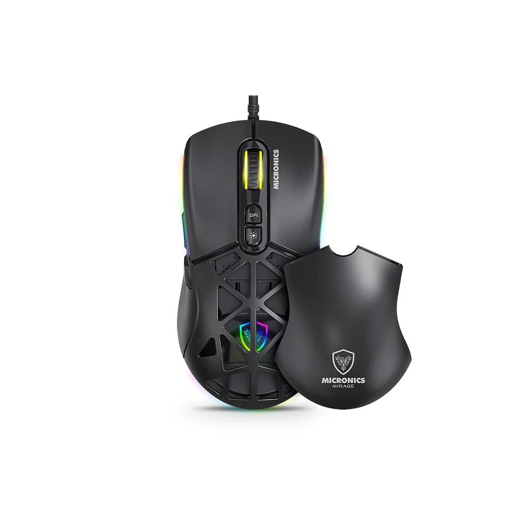 Kit Gamer 3 en 1 Micronics Mirage MIC GTX 2003 3K Teclado Mecánico Red Mouse 12800 DPI Auricular Negro