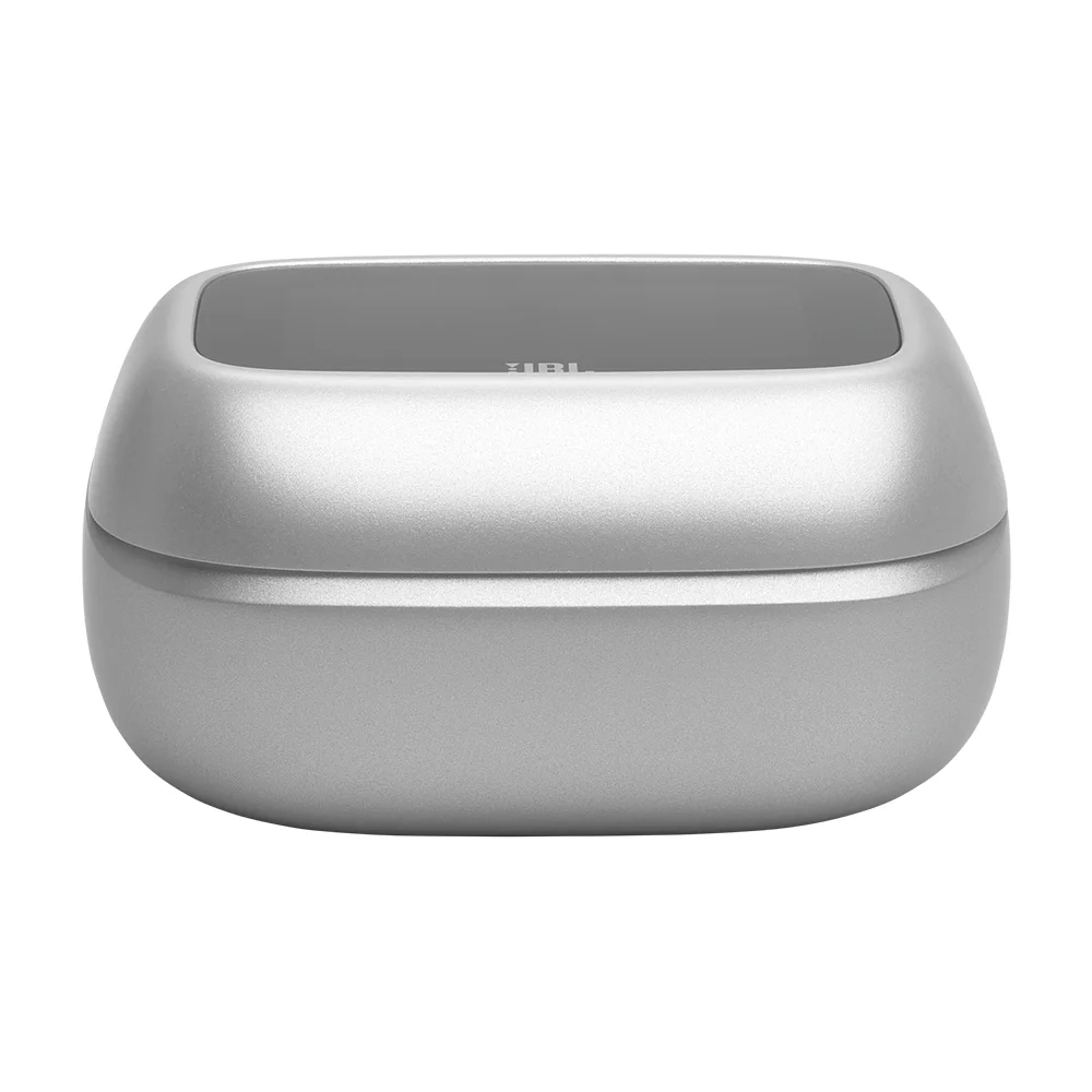 Audífonos In-Ear True Wireless JBL Live Beam 4 Cancelación Ruido Case con Pantalla Plateado - JBLLIVEBEAM4SILAM