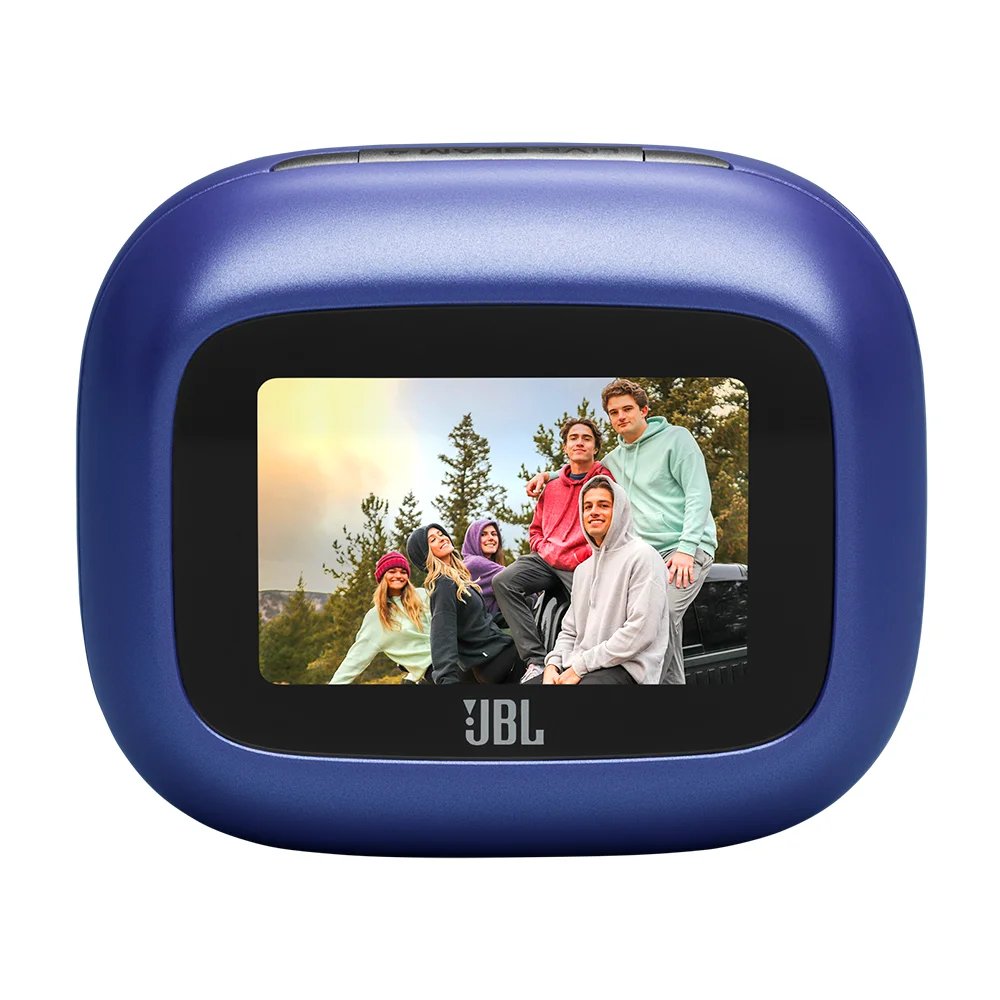 Audífonos In-Ear True Wireless JBL Live Beam 4 Cancelación Ruido Case con Pantalla Azul - JBLLIVEBEAM4BLUAM