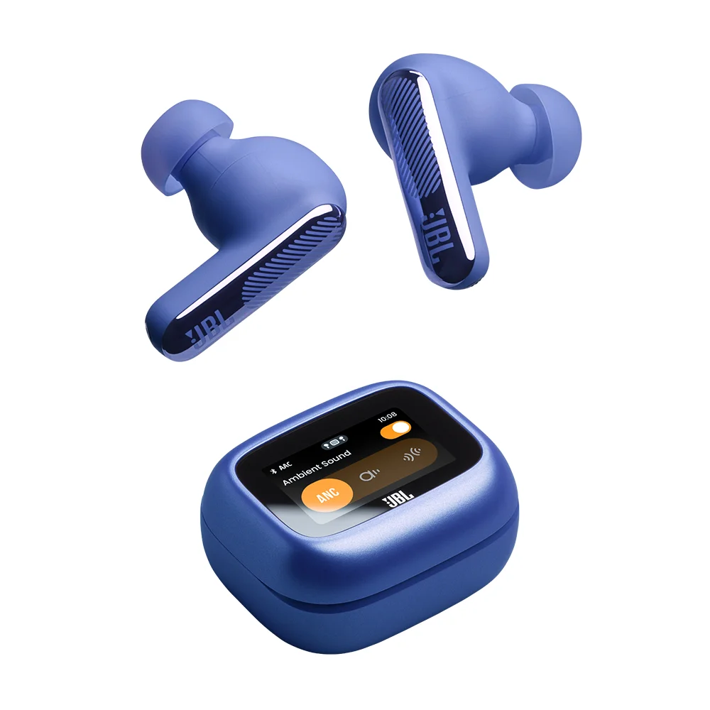 Audífonos In-Ear True Wireless JBL Live Beam 4 Cancelación Ruido Case con Pantalla Azul - JBLLIVEBEAM4BLUAM